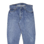 LEVI'S Mens Blue Relaxed Straight Denim Light W31 L25 Studded Pocket Jeans