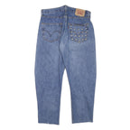 LEVI'S Mens Blue Relaxed Straight Denim Light W31 L25 Studded Pocket Jeans