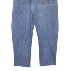LEVI'S Mens Blue Relaxed Straight Denim Light W31 L25 Studded Pocket Jeans