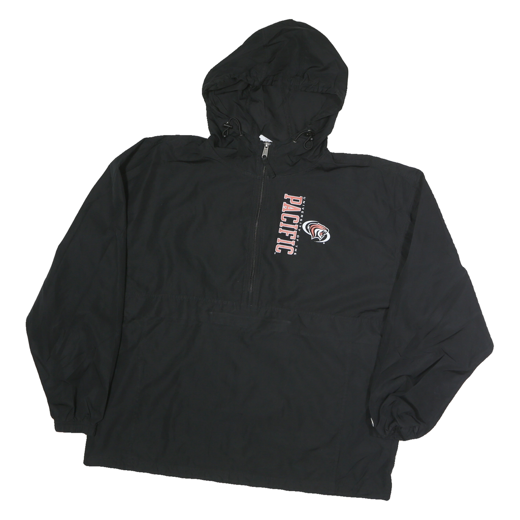CHAMPION Mens Black University Of The Pacific Zip Jacket XL Polyester Sportswear