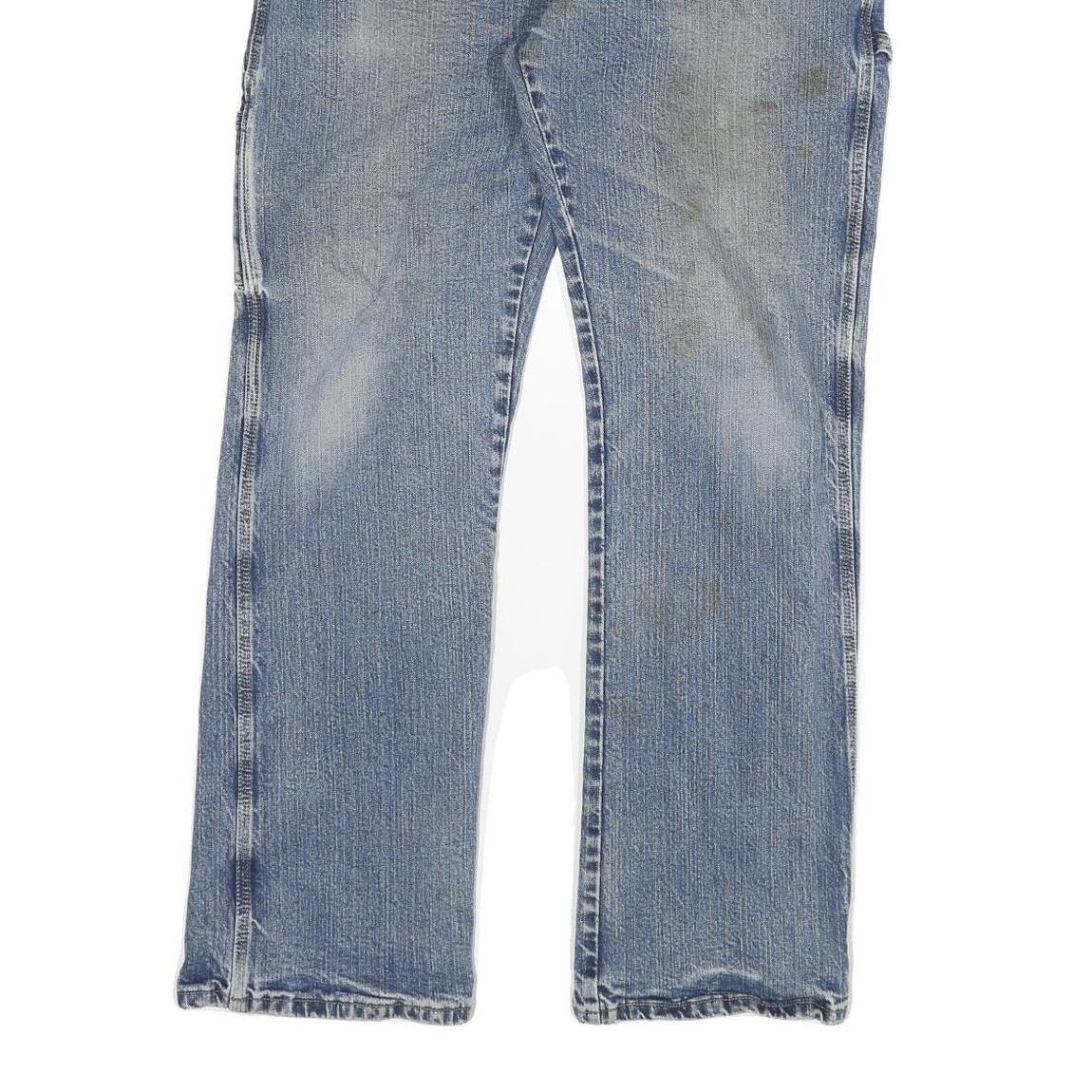 DICKIES Mens Regular Fit Blue Denim Jeans W36 L32 Workwear Zip Closure