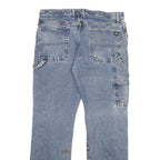 DICKIES Mens Regular Fit Blue Denim Jeans W36 L32 Workwear Zip Closure