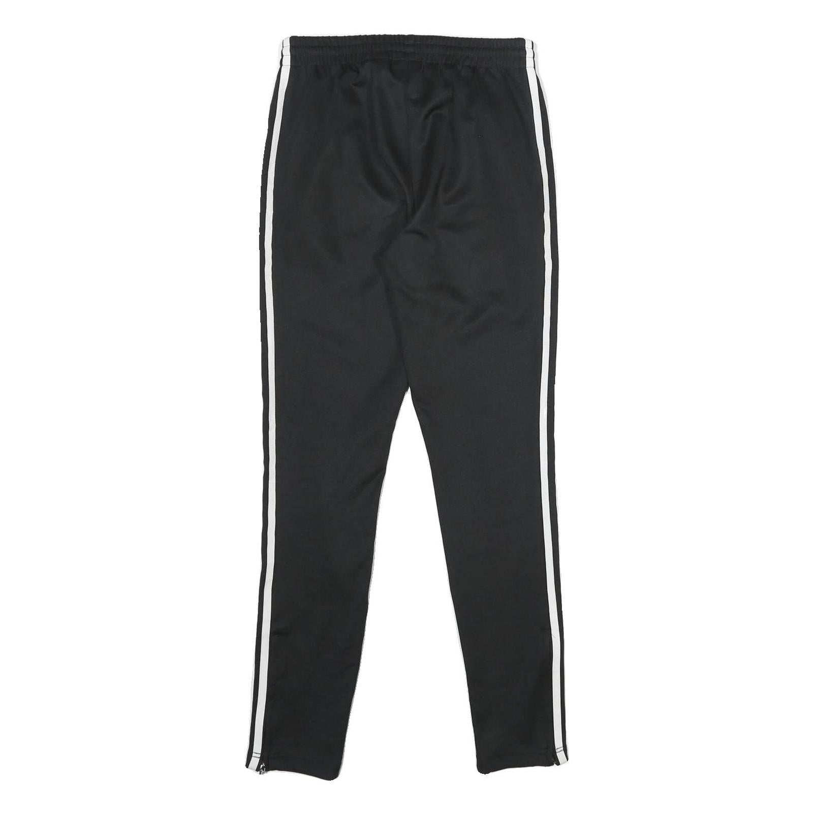ADIDAS Womens Joggers Black & White Slim Tapered UK 6 W26 L29 Classic Sportswear