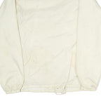 VANS Mens Cream Nylon Button Jacket S Plain Lightweight Casual Outerwear