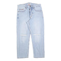 TOMMY HILFIGER Mens Jeans Light Blue Relaxed Straight Denim Rinse W32 L26 Button