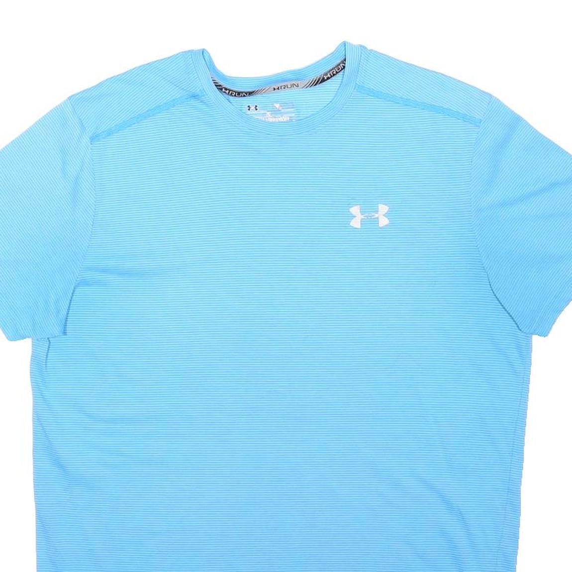 UNDER ARMOUR Mens Blue Athletic T-Shirt M Short Sleeve Crew Neck Performance Top