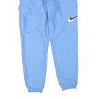 NIKE Mens Joggers Blue S W28 L30 Casual Fit Cargo Style Swoosh Logo