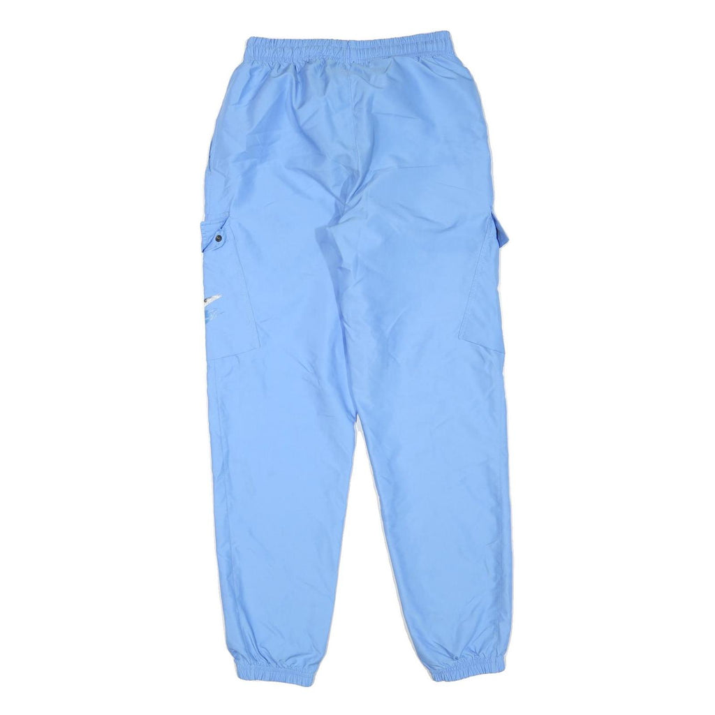 NIKE Mens Joggers Blue S W28 L30 Casual Fit Cargo Style Swoosh Logo