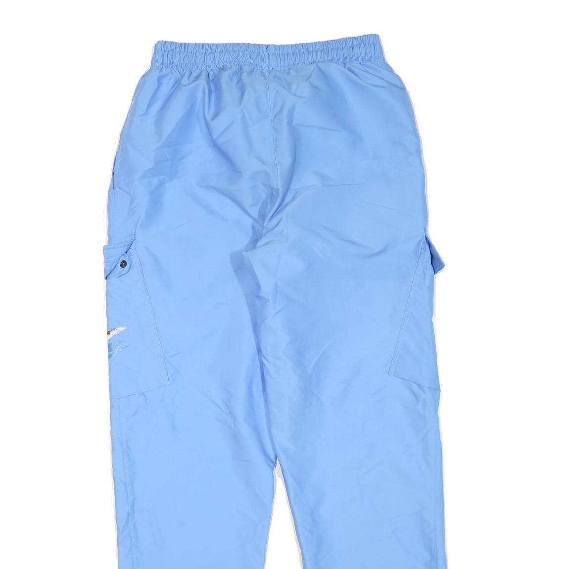 NIKE Mens Joggers Blue S W28 L30 Casual Fit Cargo Style Swoosh Logo