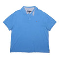 TOMMY HILFIGER Mens Blue Polo Shirt L Cotton Classic Fit Short Sleeve Casual