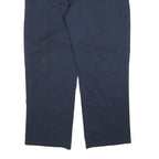 DICKIES Mens Cotton Blend Regular Navy Blue Zip Trousers W40 L30 Workwear Casual