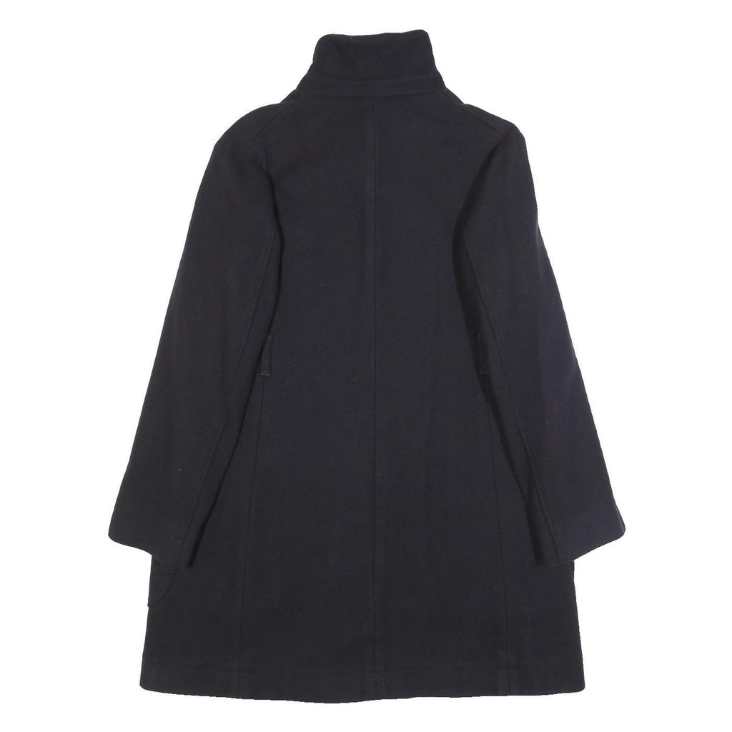 C.P. COMPANY Womens Black Wool Blend Button Jacket L Plain Classic Long Sleeve