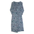 WHITE STUFF Womens Day Dress Grey Floral Long UK 10