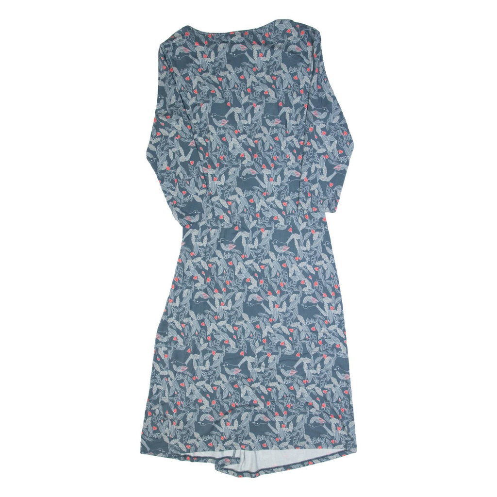 WHITE STUFF Womens Day Dress Grey Floral Long UK 10