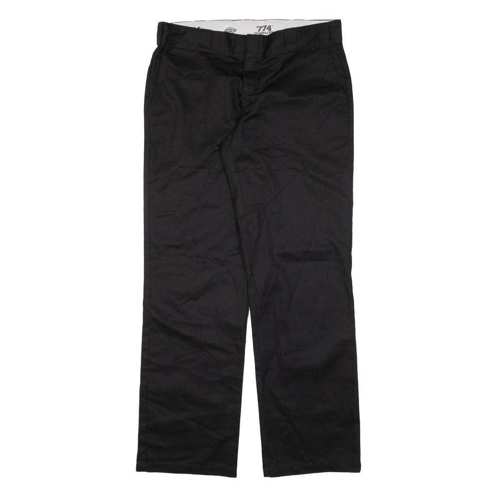 DICKIES 774 Womens Trousers Black Regular Straight W31 L31