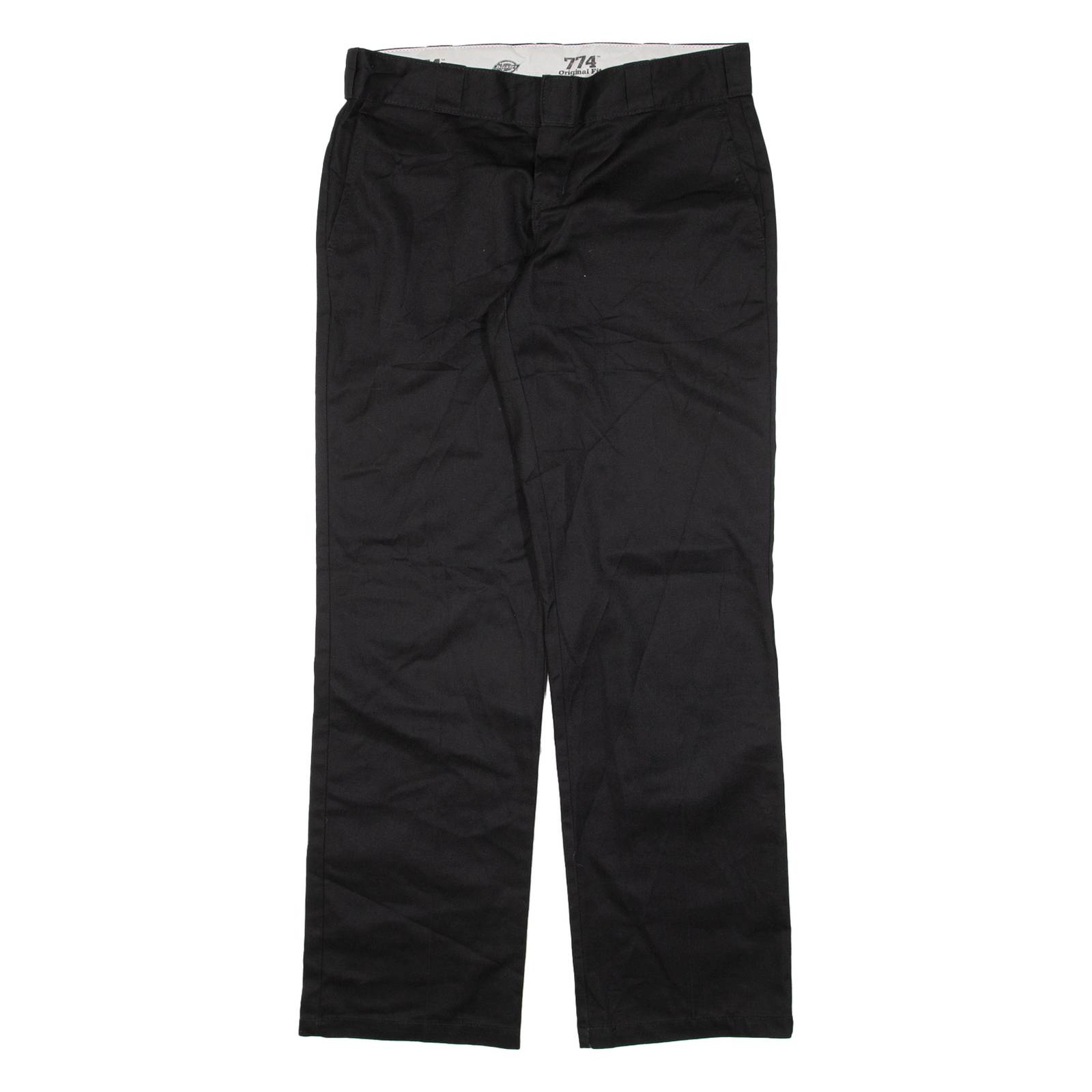 DICKIES 774 Womens Trousers Black Regular Straight W31 L31