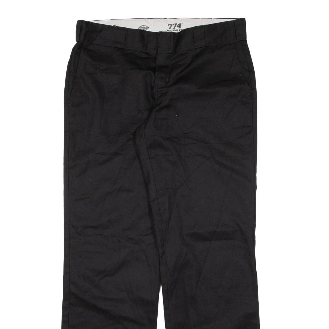 DICKIES 774 Womens Trousers Black Regular Straight W31 L31