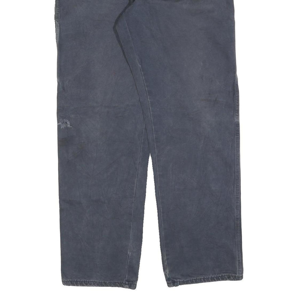 DICKIES Mens Jeans Blue Regular Straight Denim W36 L34 Workwear Zip Closure