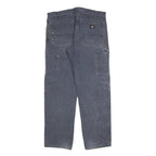 DICKIES Mens Jeans Blue Regular Straight Denim W36 L34 Workwear Zip Closure