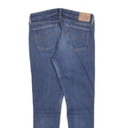 LEVI'S 711 Womens Slim Blue Denim Light W28 L26 Zip Jeans