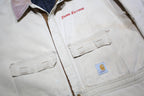 CARHARTT Mens Beige Cotton Loose Fit Dungarees 3XL W50 L28 Workwear Coverall