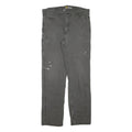 CARHARTT Mens Cotton Blend Grey Regular Straight Trousers W36 L34 Workwear