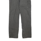 CARHARTT Mens Cotton Blend Grey Regular Straight Trousers W36 L34 Workwear