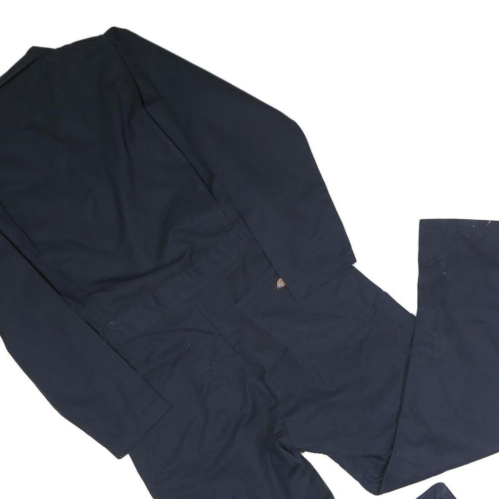 DICKIES Mens Navy Blue Cotton Blend Classic Dungarees M W36 L29 Workwear Overall