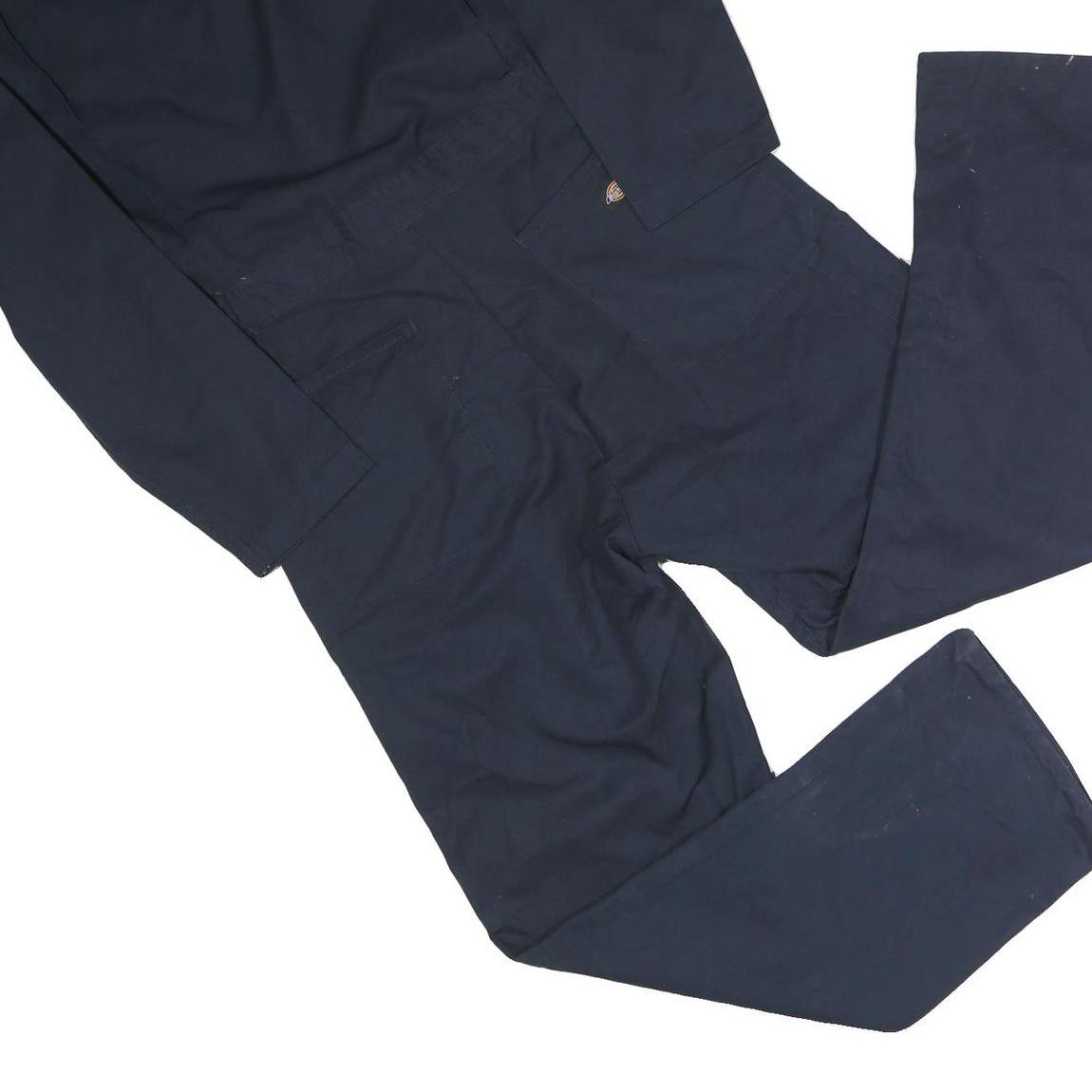 DICKIES Mens Navy Blue Cotton Blend Classic Dungarees M W36 L29 Workwear Overall