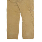 DICKIES Mens Regular Fit Brown Denim Jeans W38 L31 Workwear Button Closure