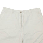 LIZ CLAIBORNE Petite Womens Chino Shorts White L W36