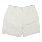 LIZ CLAIBORNE Petite Womens Chino Shorts White L W36