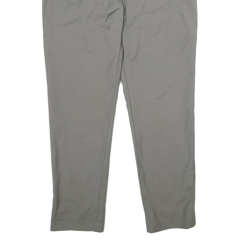 THEORY Womens Wool Grey Regular Fit Straight Leg Trousers W30 L28 Smart Workwear