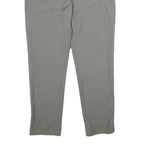 THEORY Womens Wool Grey Regular Fit Straight Leg Trousers W30 L28 Smart Workwear