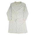 Mens Beige Coat L Polyester Blend Plain Button Closure Long Sleeve Classic Fit