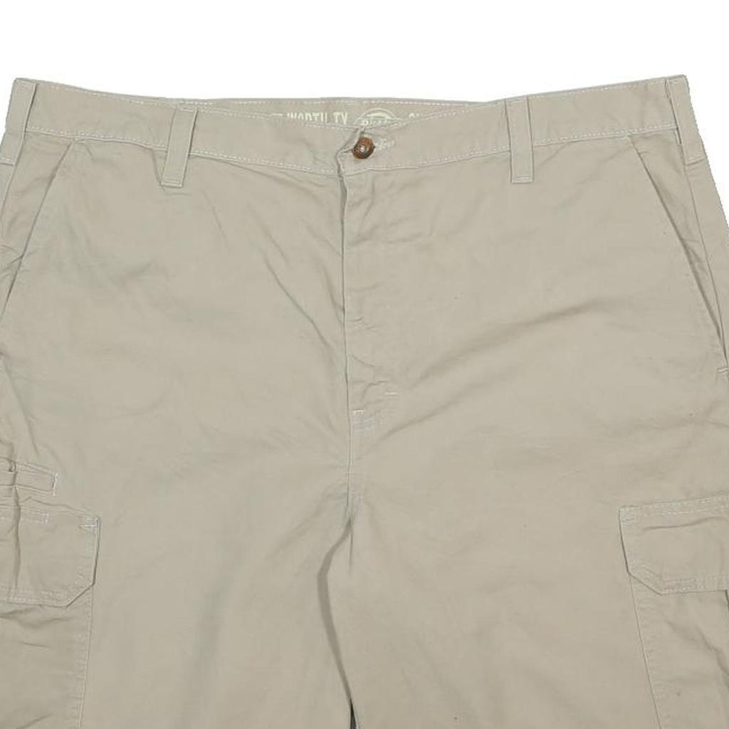 DICKIES Mens Shorts Beige Casual Cargo XL W38 Durable Cotton Blend Pockets
