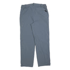 VARANUS Mens Relaxed Blue Polyester Blend Zip Trousers W34 L30 Casual Outdoor