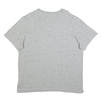 NIKE Mens Grey Crew Neck Cotton Blend T-Shirt XL Short Sleeve Large Swoosh