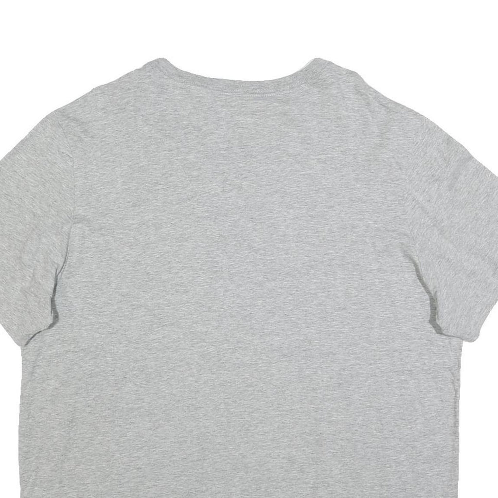 NIKE Mens Grey Crew Neck Cotton Blend T-Shirt XL Short Sleeve Large Swoosh