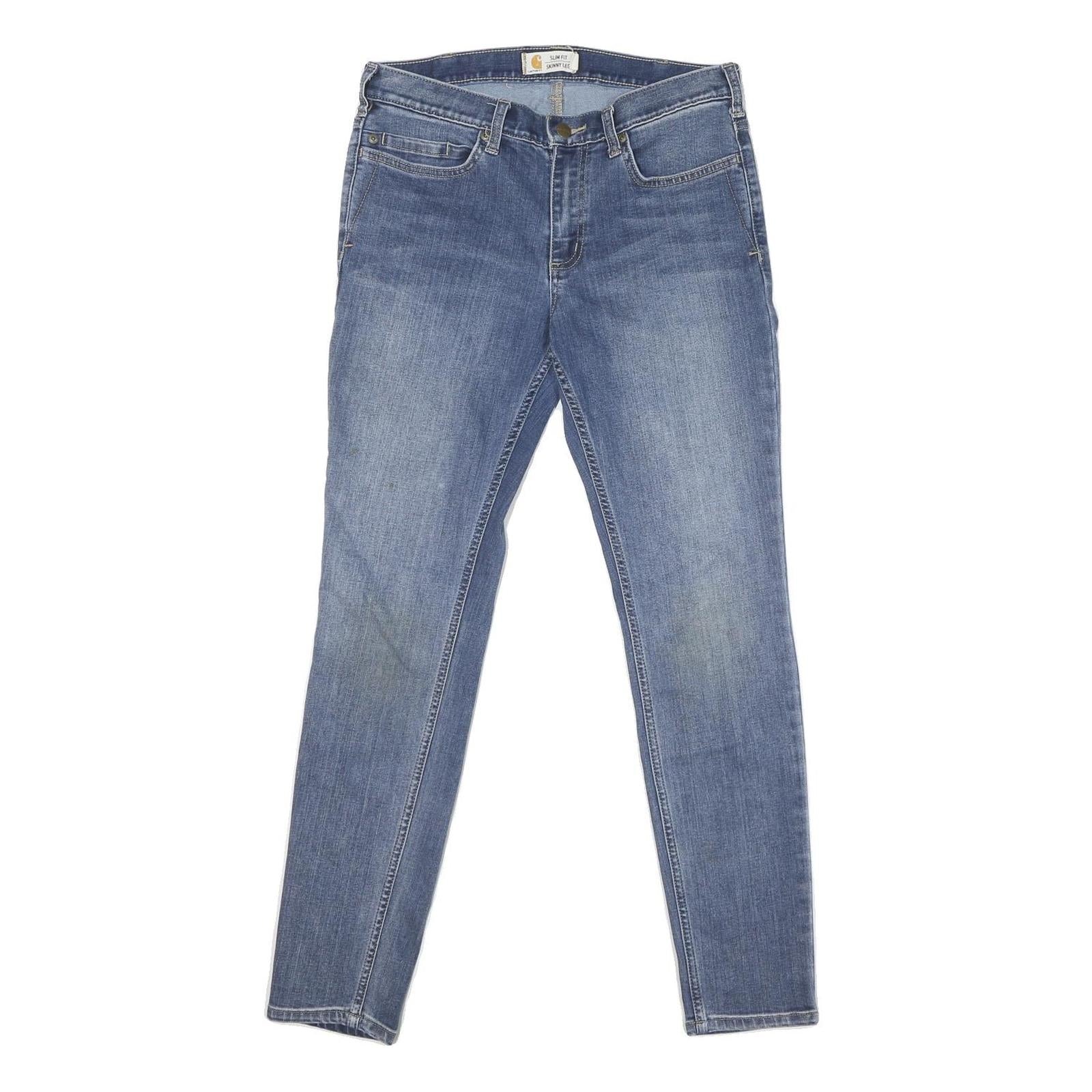 CARHARTT Womens Slim Fit Skinny Jeans Blue Denim W31 L29 Stylish Cotton Blend