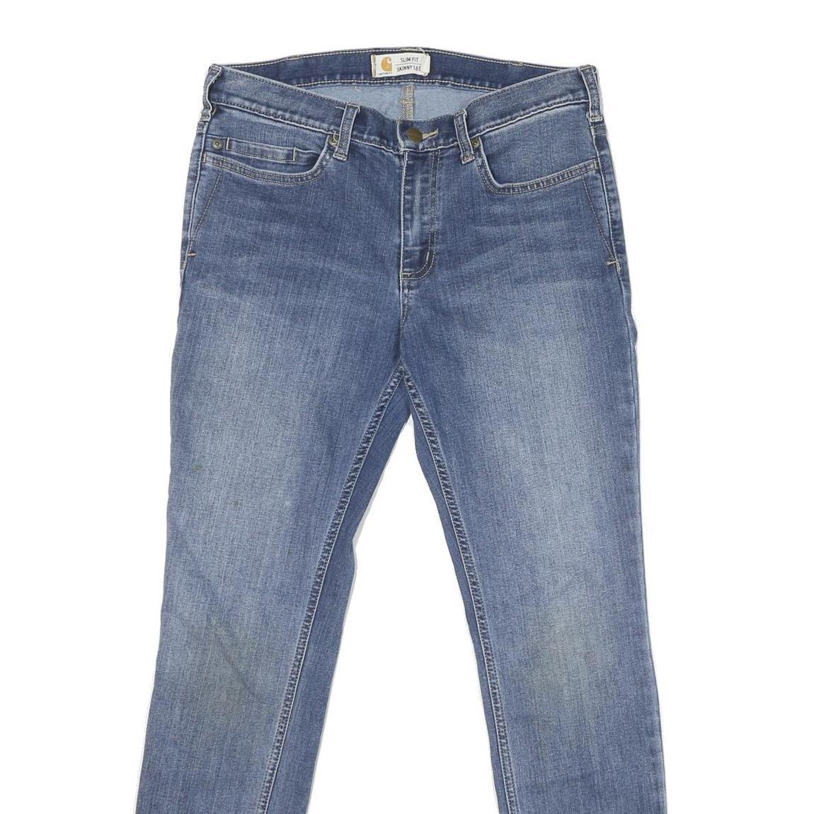 CARHARTT Womens Slim Fit Skinny Jeans Blue Denim W31 L29 Stylish Cotton Blend