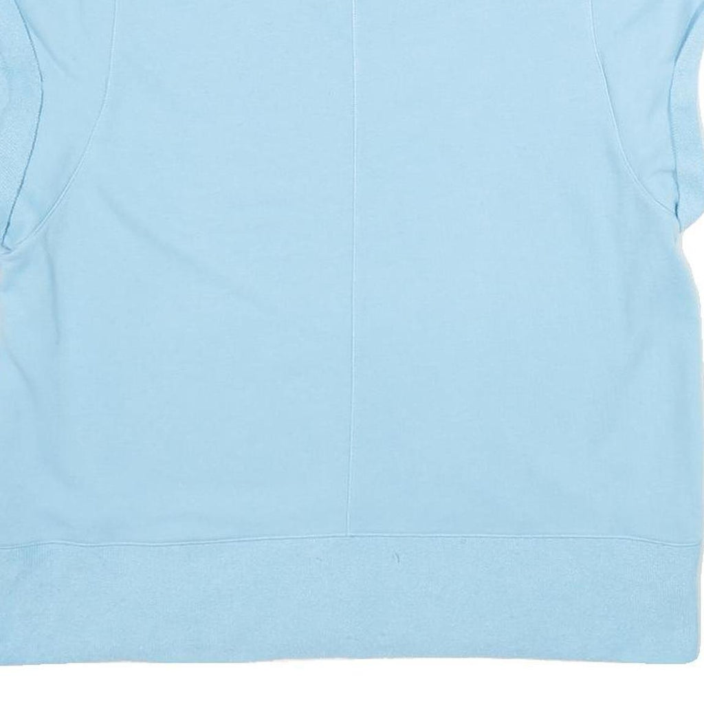 CALVIN KLEIN PERFORMANCE Womens Blue Round Neck XL Cotton Blend Sweatshirt Short