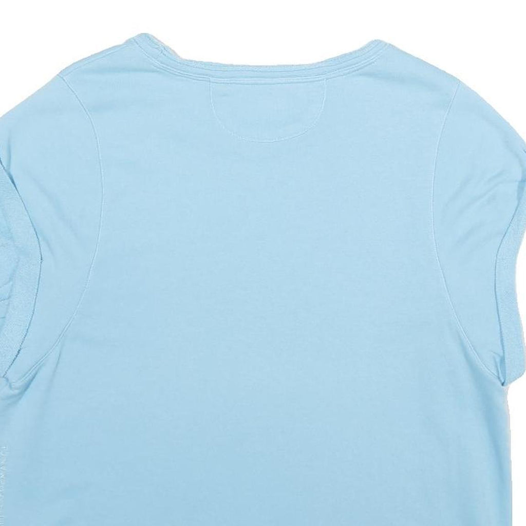 CALVIN KLEIN PERFORMANCE Womens Blue Round Neck XL Cotton Blend Sweatshirt Short