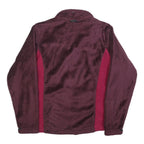 JACK WOLFSKIN Womens Maroon & Burgundy Zip Jacket UK 10 Polyester Fleece Outdoor