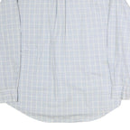 TOMMY HILFIGER Mens Blue & White Check Shirt L Classic Button-Down Long Sleeve