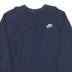 NIKE Mens Blue XL Long Sleeve Crew Neck Cotton Blend T-Shirt Casual Classic
