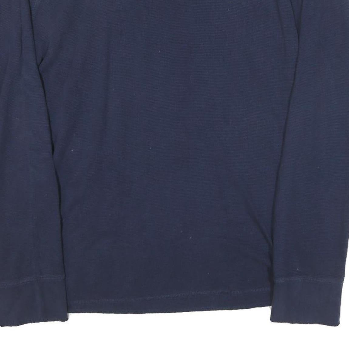 NIKE Mens Blue XL Long Sleeve Crew Neck Cotton Blend T-Shirt Casual Classic