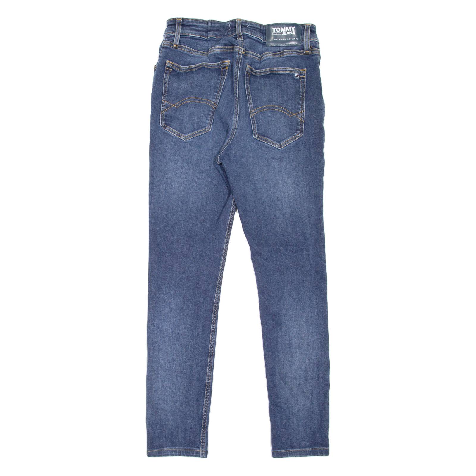 TOMMY JEANS Simon Mens Jeans Blue Slim Skinny Stone Wash W26 L27