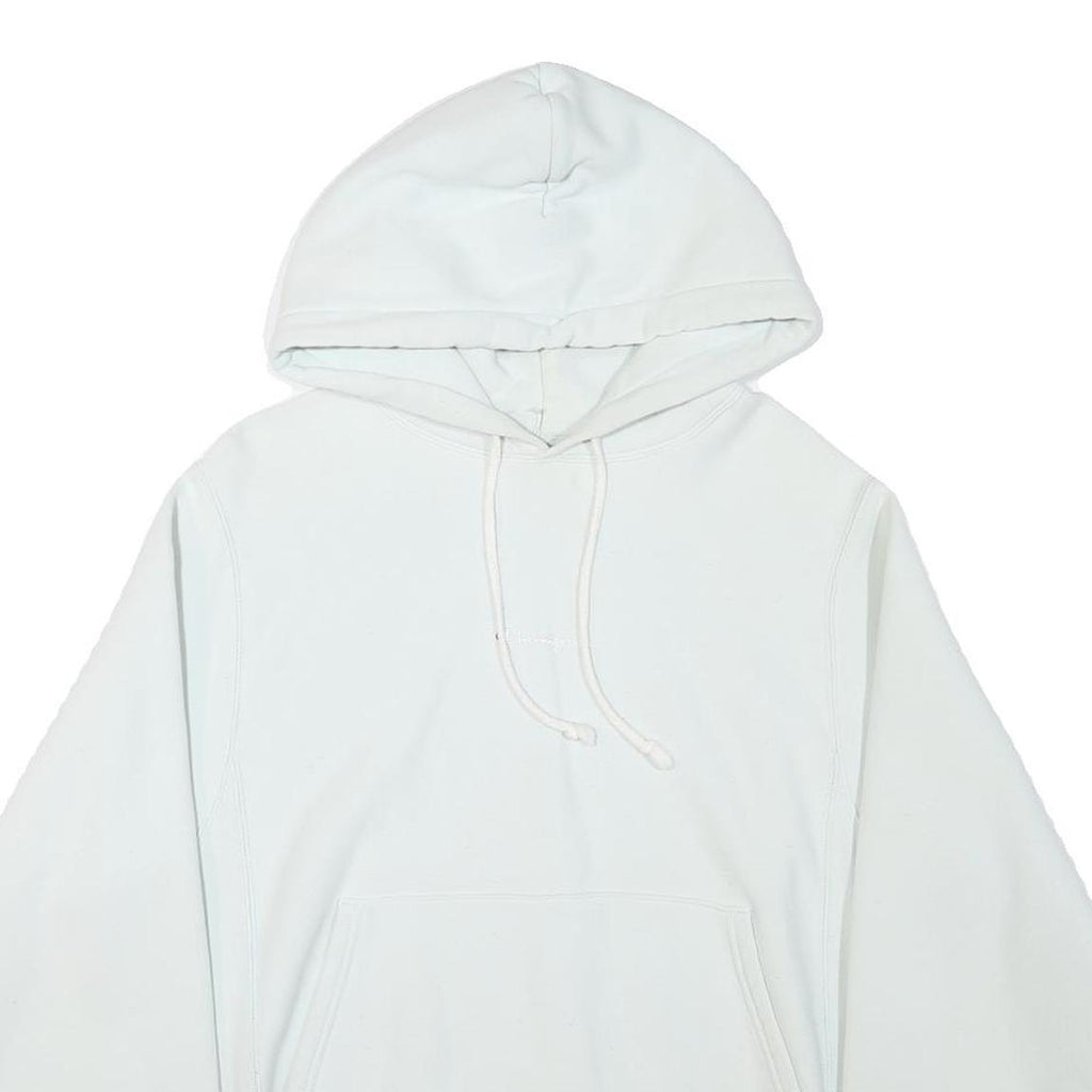 CHAMPION Mens White Pullover Hoodie S Cotton Blend Casual Sportswear