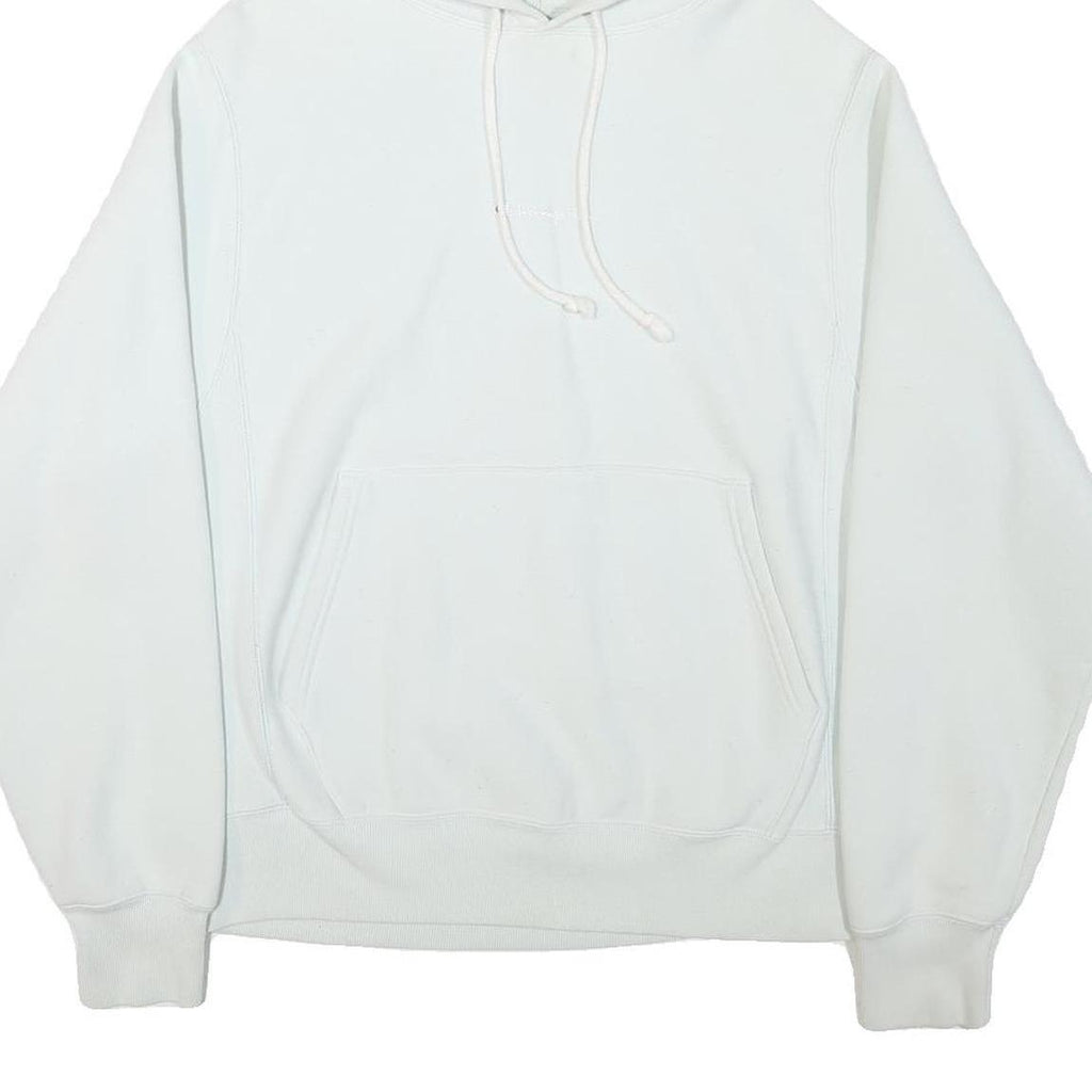 CHAMPION Mens White Pullover Hoodie S Cotton Blend Casual Sportswear